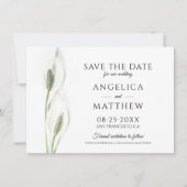 Hochzeit retten das Datum White Peace Calla Lily Save The Date (Vorderseite)