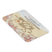 Hochzeit retten Sommersommer Sandstrand Starfish Magnet (Rechte Seite)