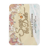 Hochzeit retten Sommersommer Sandstrand Starfish Magnet (Vertikal)