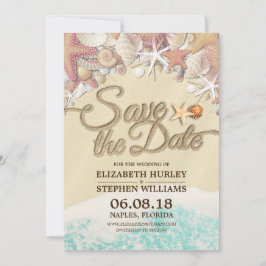 Hochzeit retten Sommersommer Sandstrand Starfish Save The Date