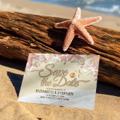 Hochzeit retten Sommersommer Sandstrand Starfish Save The Date