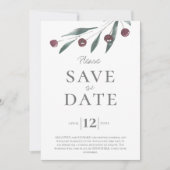 Hochzeit rettet das Datum der schottischen Highlan Einladung (Vorderseite)