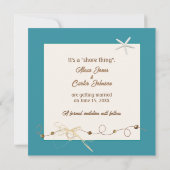 Hochzeit Rettet das Datum mit Seestern Save The Date (Rückseite)