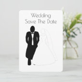 Hochzeit rettet die Dattelbräune Save The Date (Stehend Vorderseite)