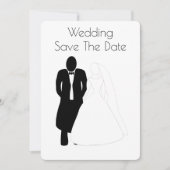 Hochzeit rettet die Dattelbräune Save The Date (Vorderseite)