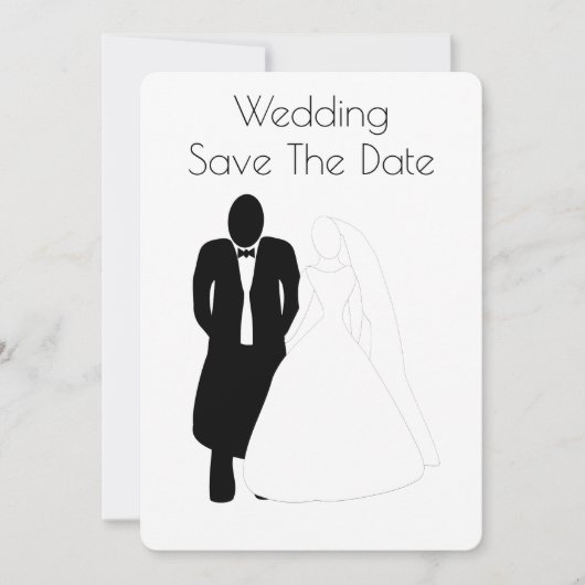 Hochzeit rettet die Dattelbräune Save The Date (Vorderseite)