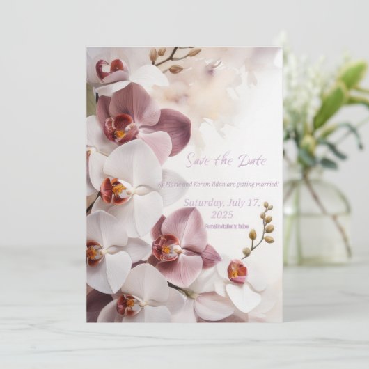 Hochzeit rettet Termine Save The Date (Stehend Vorderseite)