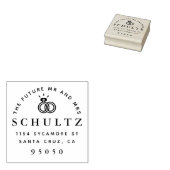 Hochzeit Rings The Future Mr. & Mrs. Rücksendeadre Gummistempel (Stempel)