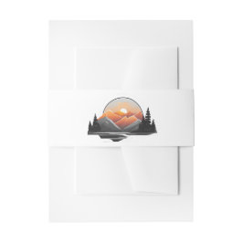 Hochzeit Rocky Mountain Forest Walland Sunset Einladungsbanderole