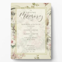 Hochzeit Romantische Gedenktabelle Vintage Blumen