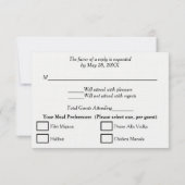 Hochzeit Rosa Beige Sand RSVP Karte (Rückseite)