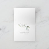 Hochzeit | Rosa Eukalyptus Foliage Vielen Dank Dankeskarte (Innenseite)