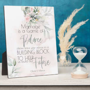 Hochzeit Rosa und blassgrüne Folien Fotoplatte