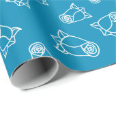 Hochzeit Rose für Jubiläumsgeschenke Blau nahtlos Geschenkpapier (Rolleneckpunkt)