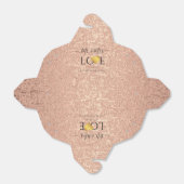 Hochzeit Rose Goldene Herzschrift Name Mr. and Mrs Geschenkschachtel (Ungefaltet)