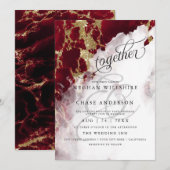 HOCHZEIT | Roter Rubin Geode Wasserfarbe BarefootB (Vorne/Hinten)