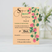Hochzeit RSVP (Stehend Vorderseite)