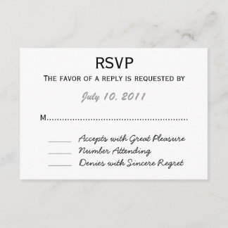 Hochzeit RSVP