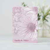 Hochzeit RSVP blush daisy Bouquet (Stehend Vorderseite)