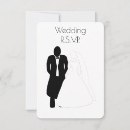 Hochzeit RSVP Card Bride Groom