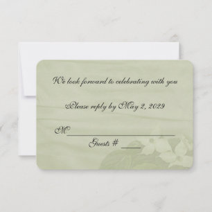 Hochzeit RSVP Dogwood Einladung
