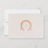 Hochzeit RSVP Einfügen Vintager Jugendstil von Muc Einladung (Rückseite)