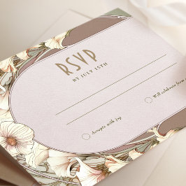 Hochzeit RSVP Einfügen Vintager Jugendstil von Muc Einladung