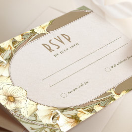 Hochzeit RSVP Einfügen Vintager Jugendstil von Muc Einladung