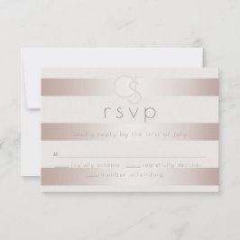 Hochzeit RSVP | Elegante, moderne Perlen Karte