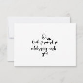 Hochzeit RSVP im Bergwald am See Karte (Rückseite)