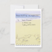 Hochzeit RSVP Karte (Rückseite)