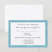 Hochzeit RSVP Karte (Vorne/Hinten)