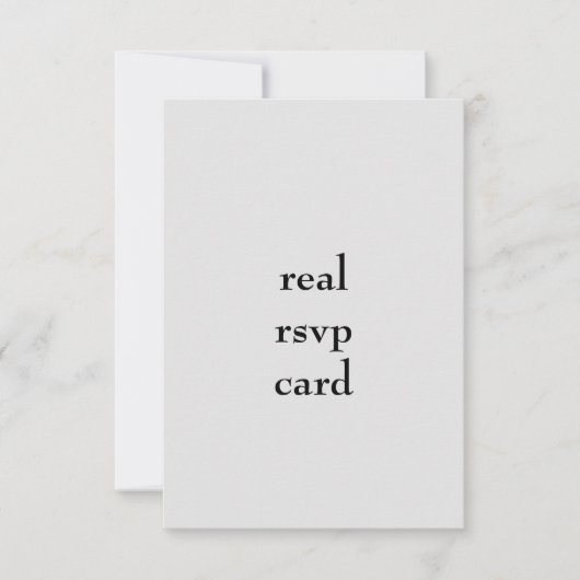Hochzeit RSVP Karte (Vorderseite)