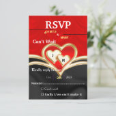 Hochzeit RSVP Karte (Stehend Vorderseite)