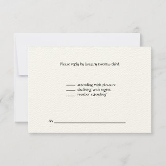 Hochzeit RSVP Karte