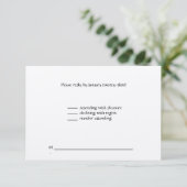 Hochzeit RSVP Karte (Stehend Vorderseite)