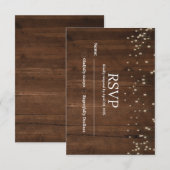 Hochzeit RSVP Karte (Vorne/Hinten)