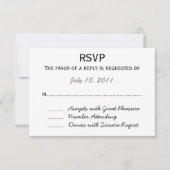 Hochzeit RSVP Karte (Vorderseite)