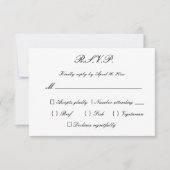 Hochzeit RSVP Karte (Vorderseite)
