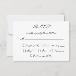 Hochzeit RSVP Karte