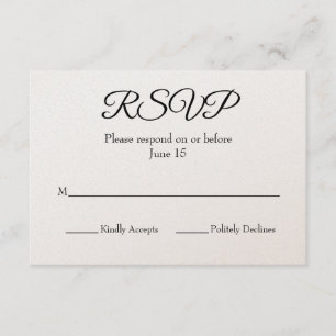Hochzeit-RSVP-Karte RSVP Karte