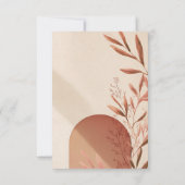 Hochzeit RSVP-Karte Terrakotta-Tor Olivenzweig Einladung (Rückseite)