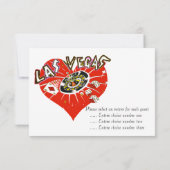 Hochzeit RSVP Las Vegas Valentine (Rückseite)