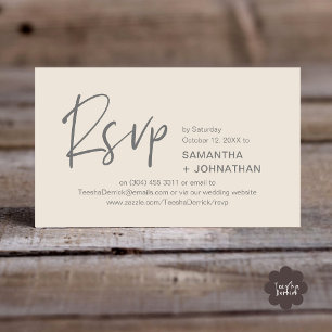 Hochzeit RSVP Modernes Abendessen Einladung Erinne