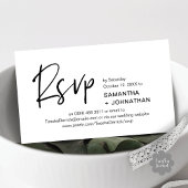 Hochzeit RSVP Modernes Minimalistisches Abendessen Begleitkarte