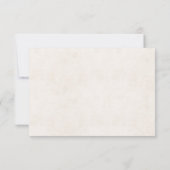 Hochzeit RSVP Ocean Beach Hearts Karte (Rückseite)