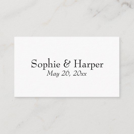 Hochzeit RSVP Online Eleganter Luxus-Script-Schrif Begleitkarte (Rückseite)