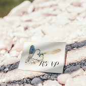 Hochzeit RSVP Reply Dragonfly Paating Liebe Herz Einladungspostkarte