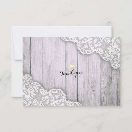 Hochzeit RSVP Reply Lace Sunflower Barn Wood Light (Rückseite)