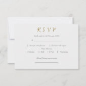 Hochzeit RSVP Rose Bouquet Karte (Rückseite)